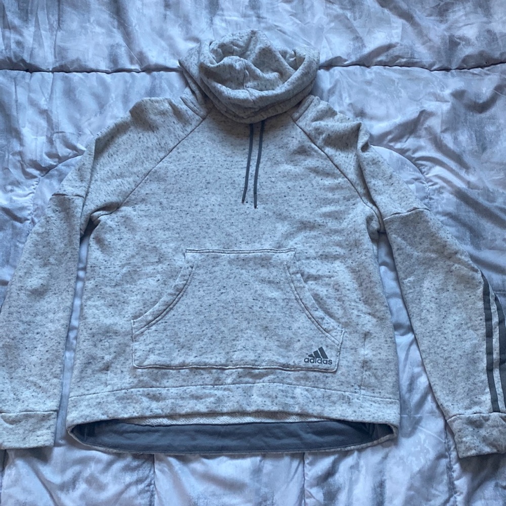 greyish white womens hoodie size medium
